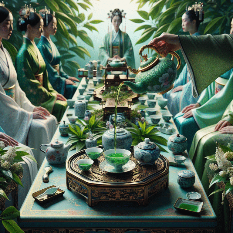traditional Chinese tea ceremonies featuring green tea