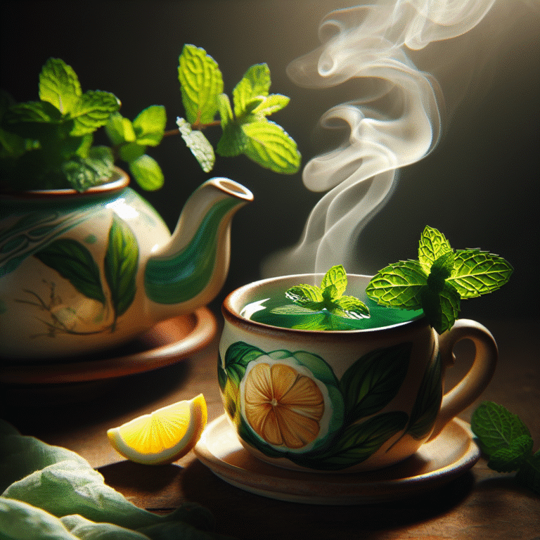 mint-boosted peppermint tea with lemon recipe