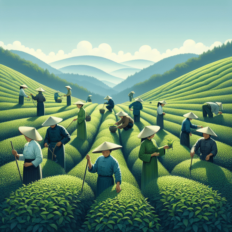 green tea cultivation techniques in China