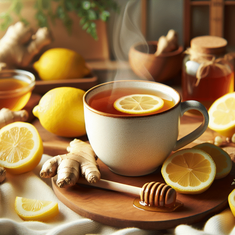 homemade ginger lemon tea recipe for wellness