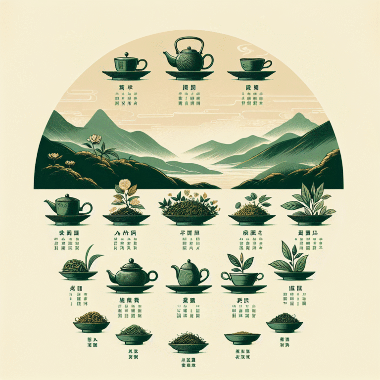 regional varieties of green tea in China