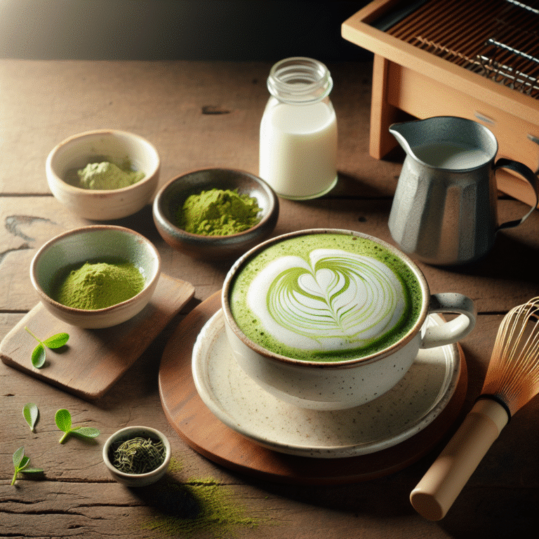 creamy green tea latte recipe at home