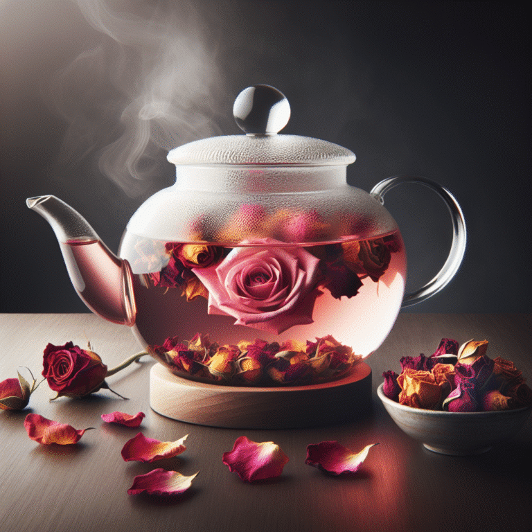 fragrant rose tea recipe with dried petals