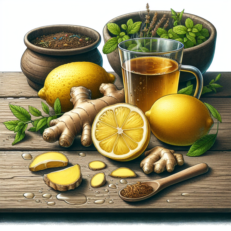 homemade ginger lemon tea recipe for immunity