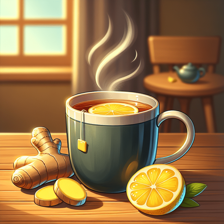 effective ginger lemon tea for colds