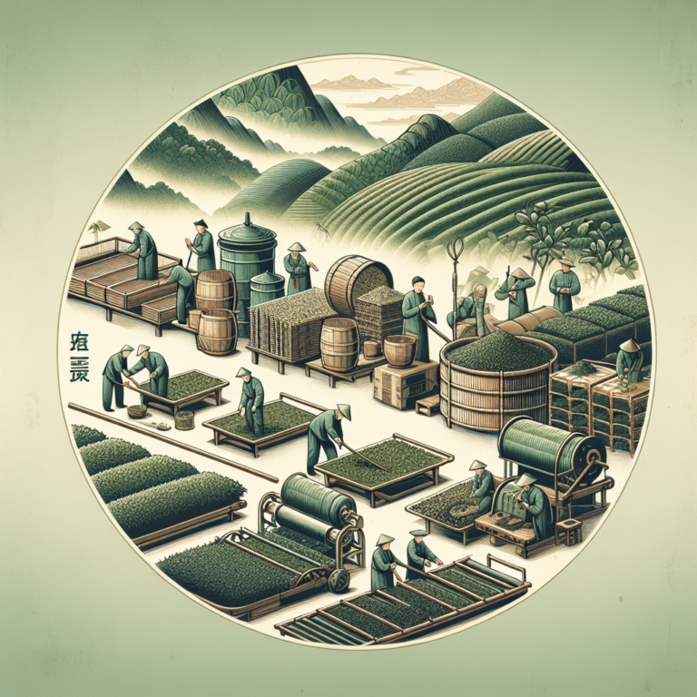 development of green tea processing techniques in China