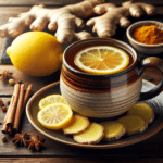 easy ginger lemon tea for digestion