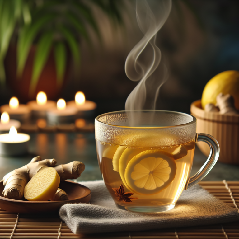 ginger lemon tea for digestion and wellness