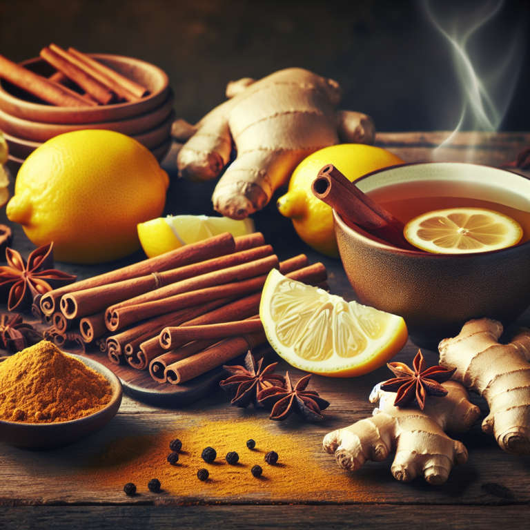 the ultimate ginger lemon tea with spices