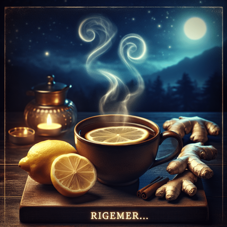 caffeine-free ginger lemon tea for a relaxing night