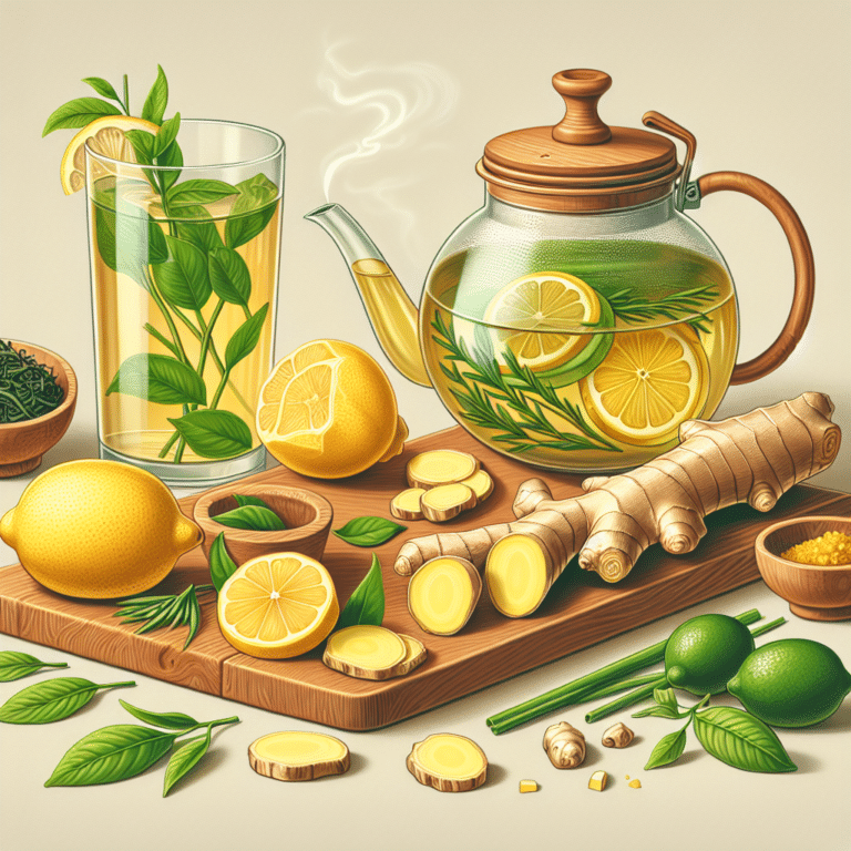 ginger lemon tea recipe for a detox cleanse