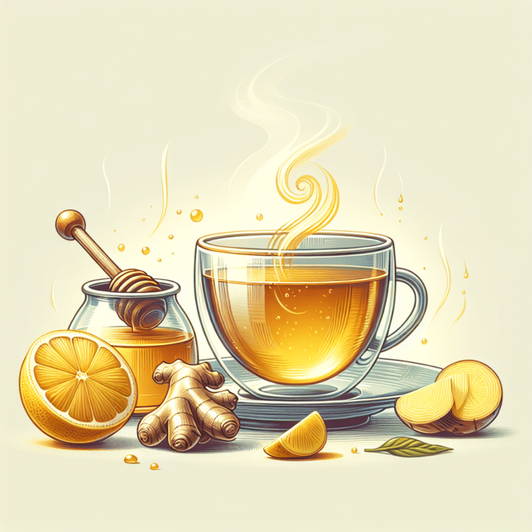 invigorating ginger lemon tea with honey
