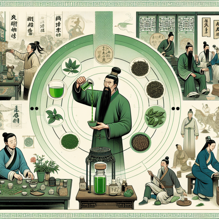 the health benefits of green tea through Chinese history.