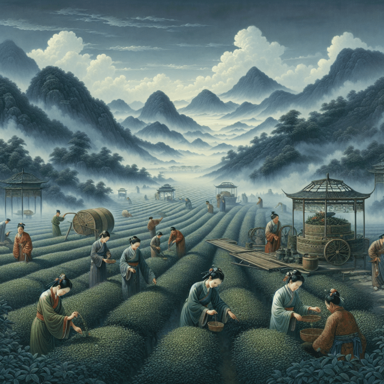 the origins of green tea production in ancient China