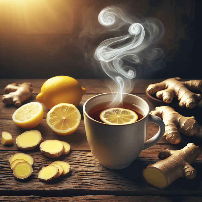ginger lemon tea as a natural remedy for headaches
