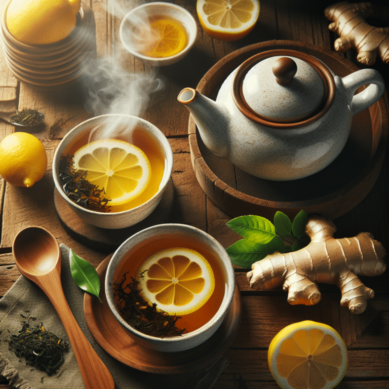 homemade ginger lemon tea recipe for a refreshing start