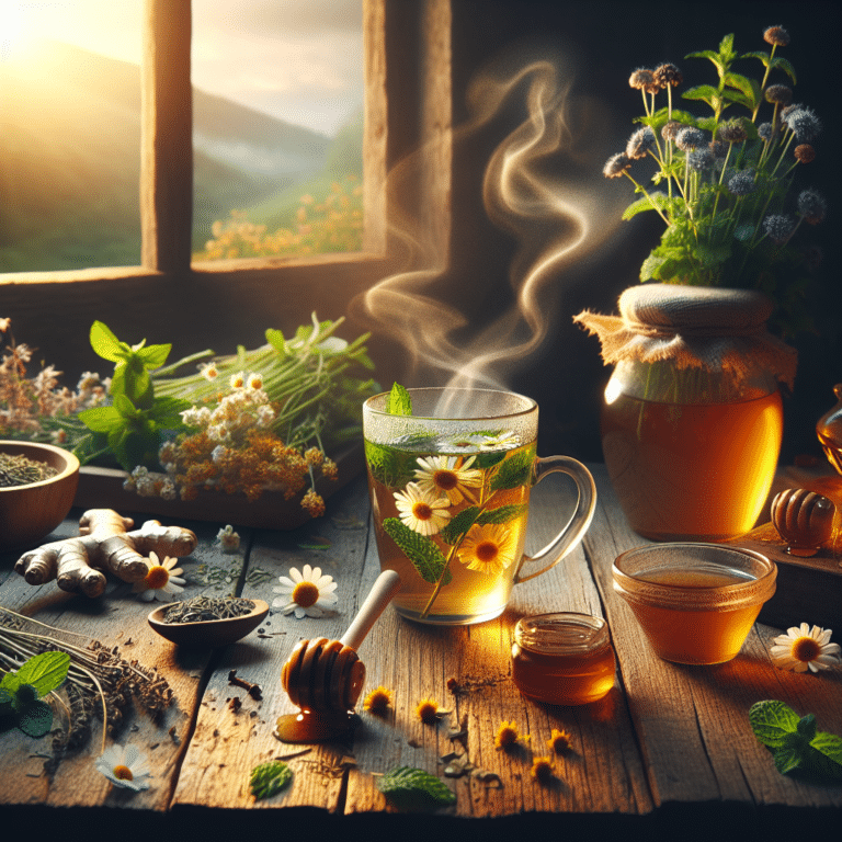 herbal tea remedies for cough and sore throat