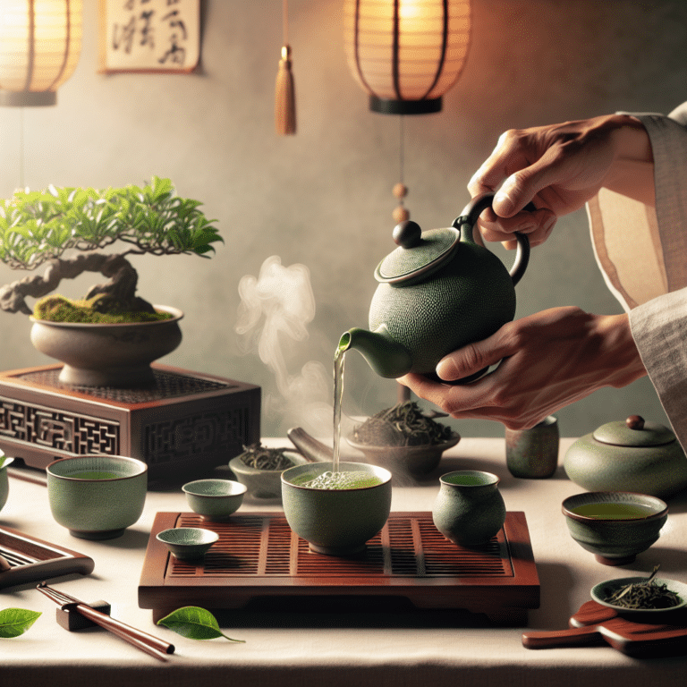 the connection between green tea and Chinese tea ceremonies