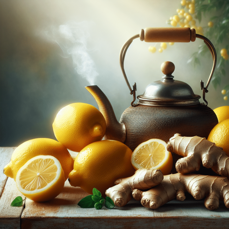 ginger lemon tea recipe for a detox cleanse
