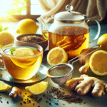 quick homemade ginger lemon tea for energy boost