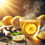 supercharge your day with homemade ginger lemon tea.