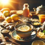 supercharge your day with homemade ginger lemon tea.