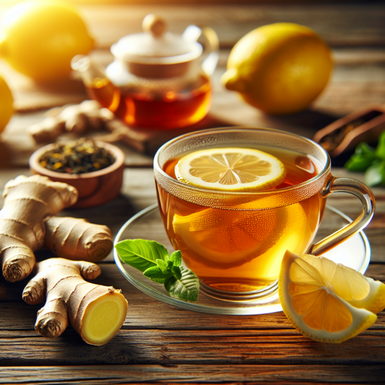 ginger lemon tea for hydration and revitalization