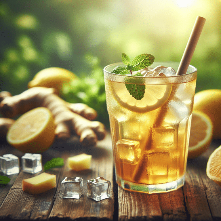 refreshing iced ginger lemon tea recipe