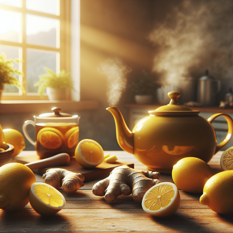 energizing ginger lemon tea to boost your mood