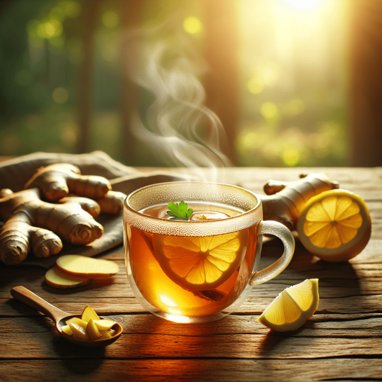 homemade ginger lemon tea recipe for optimal wellness