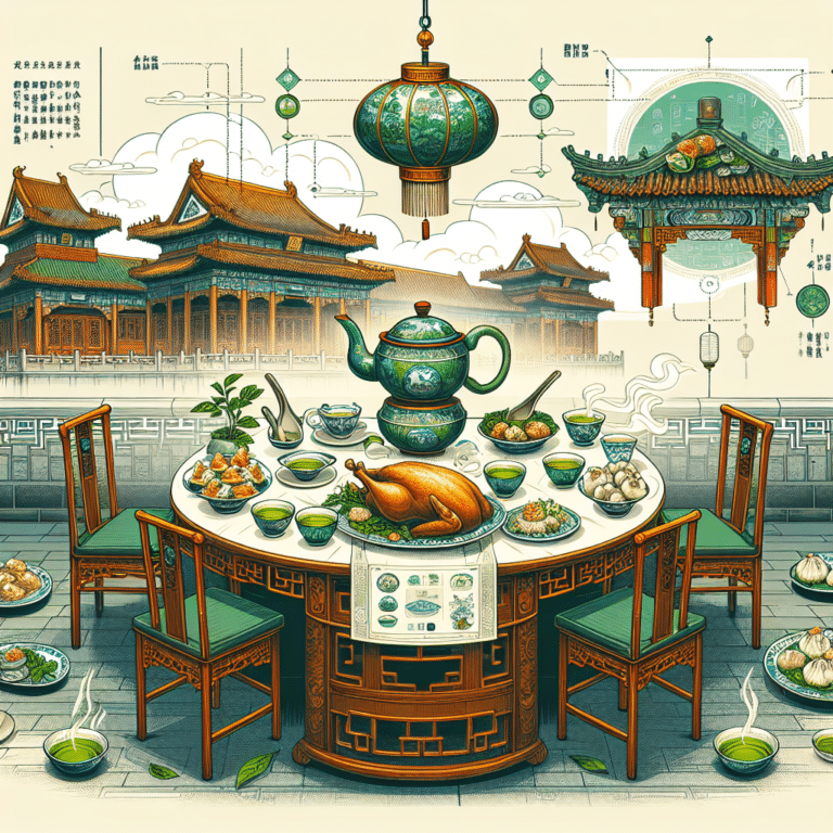 the relationship between green tea and Chinese cuisine