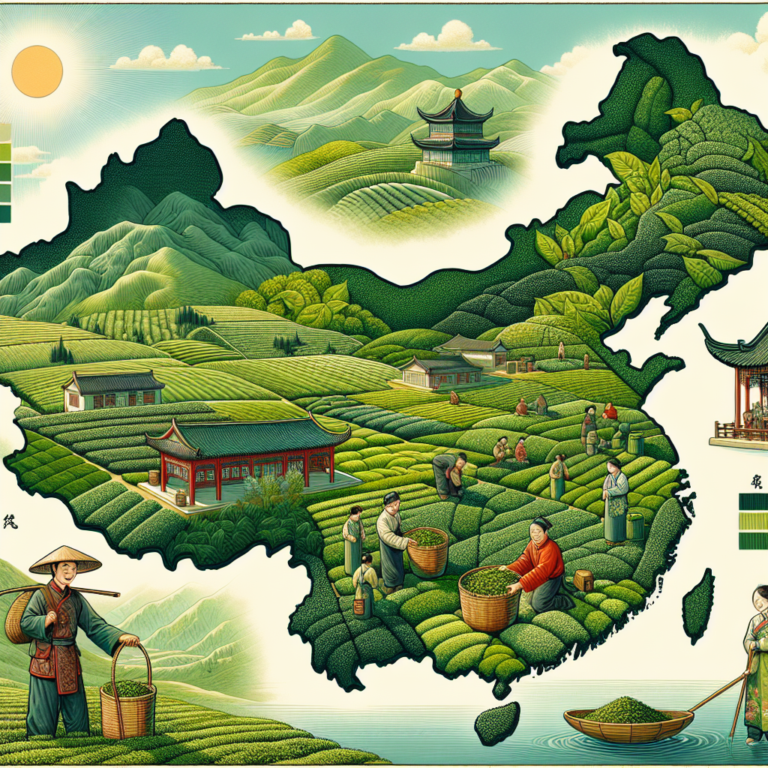 regional differences in green tea production in China