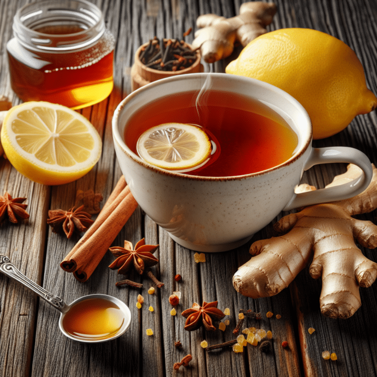 the ultimate ginger lemon tea with spices